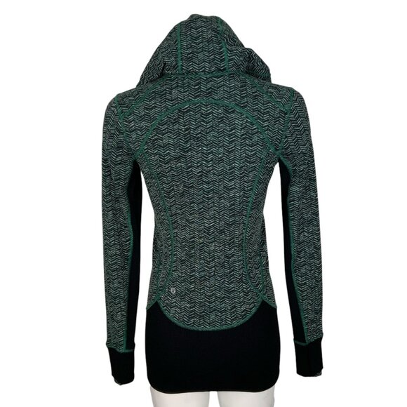 Lululemon Daily Practice Jacket 6 Irregular Spacebone Sea Mist Deep Green Black - Picture 2 of 15